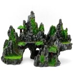 Lablanc deco aquarium vue sur la montagne aquarium en pierre am�nagement paysager rocaille ornementale ...