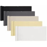 Brise - vue opaque 75x500 cm ? protection uv et vent ? tissu polyester r�sistant aux intemp�ries ? attaches ...