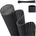 Sekey - brise - vue en pvc 100x500 cm ? double renfort ? protection intime pour cl�ture de jardin ? anthracite ...