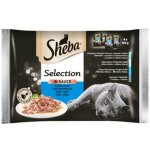 Sélection sheba en sauce : 4 saveurs de poisson, nourriture humide pour chat Sélection sheba en sauce : 4 saveurs de poisson, nourriture humide pour chat