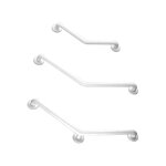 Barre d'appui coud�e 135� �poxy blanche 400x400mm