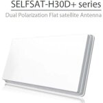 Selfsat h30d + parabole plate une sortie avec kit accroche fenetre