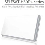 Selfsat - h30d2 + parabole plate 2 sorties avec kit accroche fenetre
