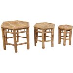 Sellettes en bambou (lot de 3)