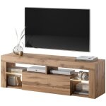 Selsey bianko - meuble tv avec led - 140 cm - chêne Selsey bianko - meuble tv avec led - 140 cm - chêne