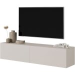 Selsey - bisira - meuble tv - 140 cm - taupe (gris - beige)