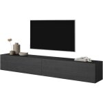 Selsey - bisira - meuble tv 200 cm - frêne noir Selsey - bisira - meuble tv 200 cm - frêne noir