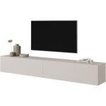 Selsey - bisira - meuble tv - 200 cm - taupe (gris - beige)