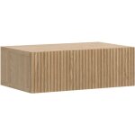 Selsey - nolie - table de chevet avec tiroir - suspendu - 50 cm - couleur de bois ch�ne huil�