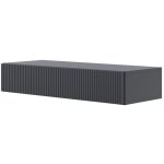 Veldio - table console avec tiroir - 90 cm - suspendu - noir - selsey