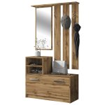 Selsey - yesfir - vestiaire d'entr�e / meuble d'entr�e (ch�ne wotan, 85 cm)