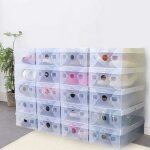 Senderpick - 20 x boîtes à chaussures pliables, boîtes transparentes, 28 cm x 18 cm x 10 cm, boîtes à ... Senderpick - 20 x boîtes à chaussures pliables, boîtes transparentes, 28 cm x 18 cm x 10 cm, boîtes à ...