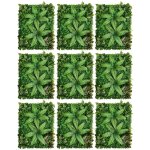 Senderpick - 9x panneau de verdure artificielle pour haie murale, herbe, cl�ture, feuillage d�coration ...