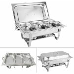 Senderpick - set de po�les � frire pour buffets 33l en acier inoxydable pour chauffer les aliments de ...