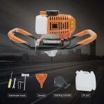Forage p�trolier 52cc 2. 4hp deux temps forage p�trolier, 1. 46kw cl�ture pile foreuse, forage de sol ...