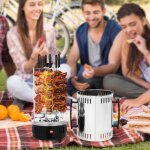 Senderpick - gril �lectrique vertical rotating gril �lectrique rotatif rotisserie - grill