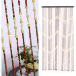 Senderpick - rideau de porte en bois moustiquaire s�parateur de pi�ce porte de balcon rideau de perles ...