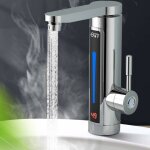 Robinet lectrique en acier inoxydable chauffe - eau chaude salle de bain cuisine eau smart heater robinet ...