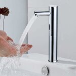 Senderpick - robinet de lavabo avec capteur infrarouge - robinet de cuisine - corps chromé (32 cm) Senderpick - robinet de lavabo avec capteur infrarouge - robinet de cuisine - corps chromé (32 cm)