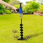 Tarière électrique, vis 1900 w, perceuse avec embout (diamètre 120 mm) et moteur brossé, kit de tarières ... Tarière électrique, vis 1900 w, perceuse avec embout (diamètre 120 mm) et moteur brossé, kit de tarières ...