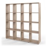 Vicco - meuble de rangement cube karree, sonoma, 138. 5 x 142. 5 cm
