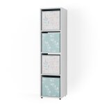 Vicco - meuble de rangement cube ludus, blanc, 142. 5 x 36. 2 cm avec 2 boxes pliants opt. 2 Vicco - meuble de rangement cube ludus, blanc, 142. 5 x 36. 2 cm avec 2 boxes pliants opt. 2