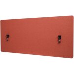 Hhg - sparation acoustique de bureau 943, cran de confidentialit pour bureau tissu / textile, 140x60cm ...