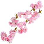 18 fleur de cerisier, fleurs cerisier artificis guirlande rotin suspendus de soie vigne pour partie mariage, ...