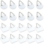 Serbia - lot de 20 supports adh�sifs invisibles de 2, 5 cm, supports verticaux adh�sifs pour plaques ...