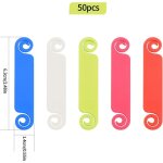 Serbia - lot de 50 �tiquettes d'identification de c�ble, �tiquettes de c�ble multicolores pour marquer ...