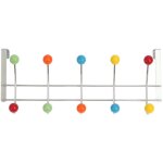 Serbia - crochet derrire la porte, patre, rouleau, bois color, acier chrom, dimension : 44184. 6cm ...