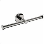 Double porte papier toilette chromé support rouleau papier hygiénique fixation murale dérouleur papier ... Double porte papier toilette chromé support rouleau papier hygiénique fixation murale dérouleur papier ...