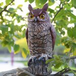 Serbia - hibou, effaroucheur d'oiseau leurre, coloration r�aliste, 17 cm 15 cm 41 cm
