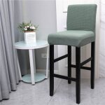 Housse de chaise de bar extensible, housse de chaise de salle  manger de bar lavable universel, housses ...