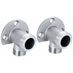 Serbia ? kit d'installation 2pcs pour robinet apparent ? cuivre chrom� ? filetage 1 / 2 npt x g 3 / 4 ...