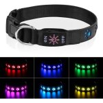 Serbia - m - 1 piece collier chien lumineux collier chien led 7 modes, usb rechargeable �tanche laisse ...