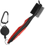 Outil de nettoyage de la tête de brosse de nettoyage de club de golf (rouge) Outil de nettoyage de la tête de brosse de nettoyage de club de golf (rouge)