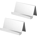 Serbia - porte carte de visite m�tallique en acier inoxydable (lot de 2) - jusqu'� 30 cartes - pr�sentoir ...