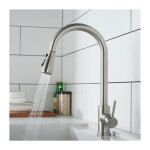 Serbia - robinet de cuisine avec douchette extractible mitigeur cuisine bross en acier inox robinet ...