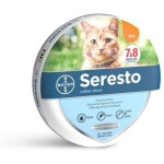 Seresto collier antiparasitaire gris pour chats 7 - 8 mois