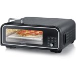 Serico �lectrique four � pizza avec �cran, avec pierre � pizza, fonction minuteur noir a764743 - severin ...