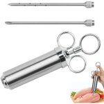 Seringue  sauce 60 ml, seringue  marinade en acier inoxydable, seringue  marinade, seringue  pices, ...