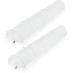 Serre, lot de 2, 3, 7 m de long, en bâche en pvc, tunnel de culture, plantes, transparent - relaxdays ... Serre, lot de 2, 3, 7 m de long, en bâche en pvc, tunnel de culture, plantes, transparent - relaxdays ...
