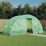Serre avec cadre en acier vert 10 m� 5x2x2, 3 m