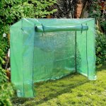 Wiltec - serre de jardin ? 200 x 77 x 169 cm ? en pe ? avec film grillag�, entr�e, a�ration, porte d�roulante ...