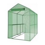 Eurospen - serre de jardin 2m - bche arme - avec tagres et porte zipe