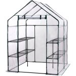 Gardiun - serre de jardin avec bâche armée transparent pvc double leaf 143x143x195 cm Gardiun - serre de jardin avec bâche armée transparent pvc double leaf 143x143x195 cm