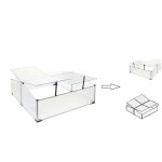Bigb - serre de jardin double chassis en aluminium 100 x 120 x 40 cm - potager jardinage