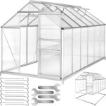 Tectake - serre avec fondation 11, 13 m 185 x 375 x 195 cm