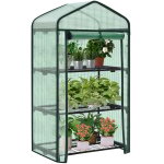 Serre de jardin avec �tag�res m�talliques � 3 niveaux, serre hivernage, b�che renforc�e en pe, 69x49x125cm, ...